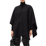 Feather-tassel Wool Cashmere cape