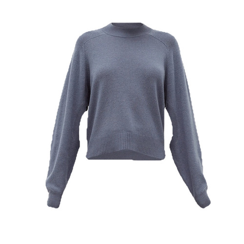 Cutout-sleeve Cashmere Sweater