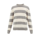 Shaggy Striped Wool-blend Sweater