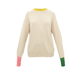 Cashmere Jumper with Contrast Sleeve and Neck