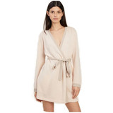 Cashmere Basic Robe with ties