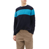 Striped Crew-neck Cashmere Sweater