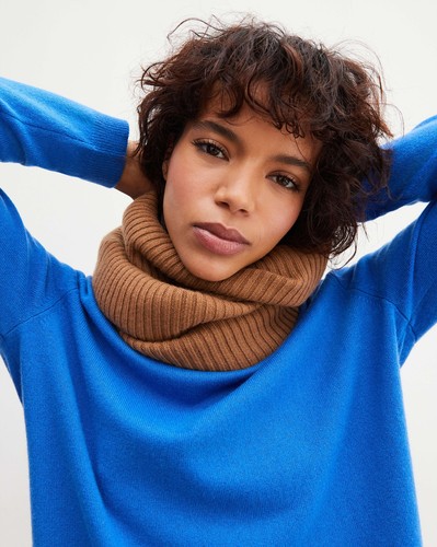 22KA001 Wool Cashmere Ribbed Snood