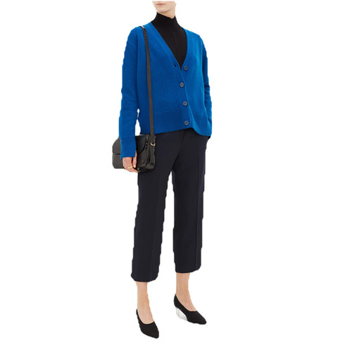 Olga V-neck wool-blend cardigan