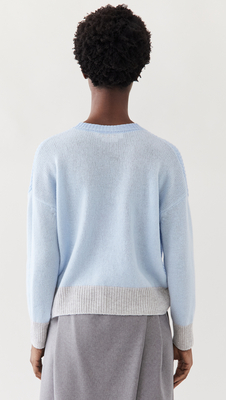 Mock Neck Bell Sleeve Cashmere Sweater