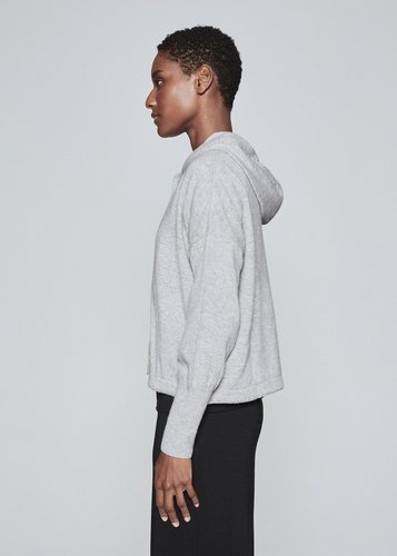 Concealed Button Cashmere Sweater