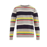 Color Stripe Cashmere Pullover